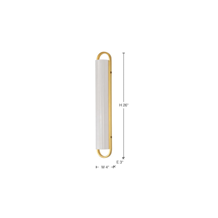 Vanity Nuvo 62-2521 Velano - 24 Inch LED Vanity - Brushed Brass Finish Nuvo