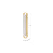 Vanity Nuvo 62-2521 Velano - 24 Inch LED Vanity - Brushed Brass Finish Nuvo