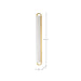 Vanity Nuvo 62-2522 Velano - 36 Inch LED Vanity - Brushed Brass Finish Nuvo