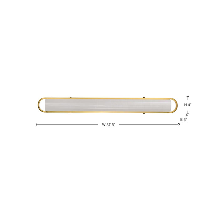 Vanity Nuvo 62-2522 Velano - 36 Inch LED Vanity - Brushed Brass Finish Nuvo