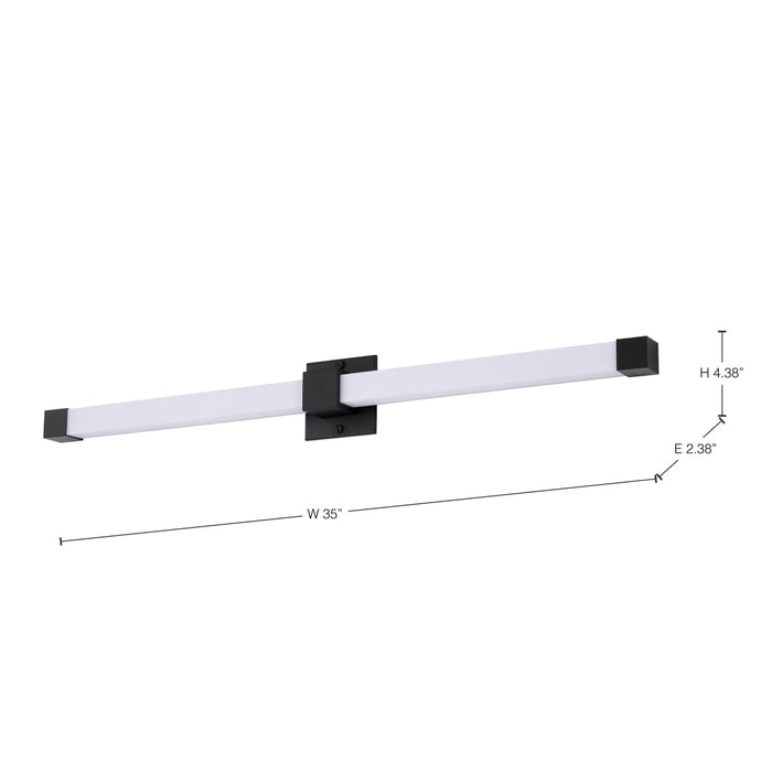 Vanity Nuvo 62-2622 Brightwyn - 35 Inch LED Vanity - Matte Black Finish Nuvo