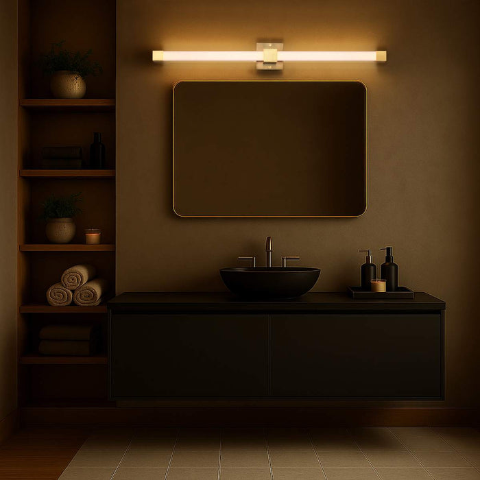 Vanity Nuvo 62-2632 Brightwyn - 35 Inch LED Vanity - Brushed Brass Finish Nuvo