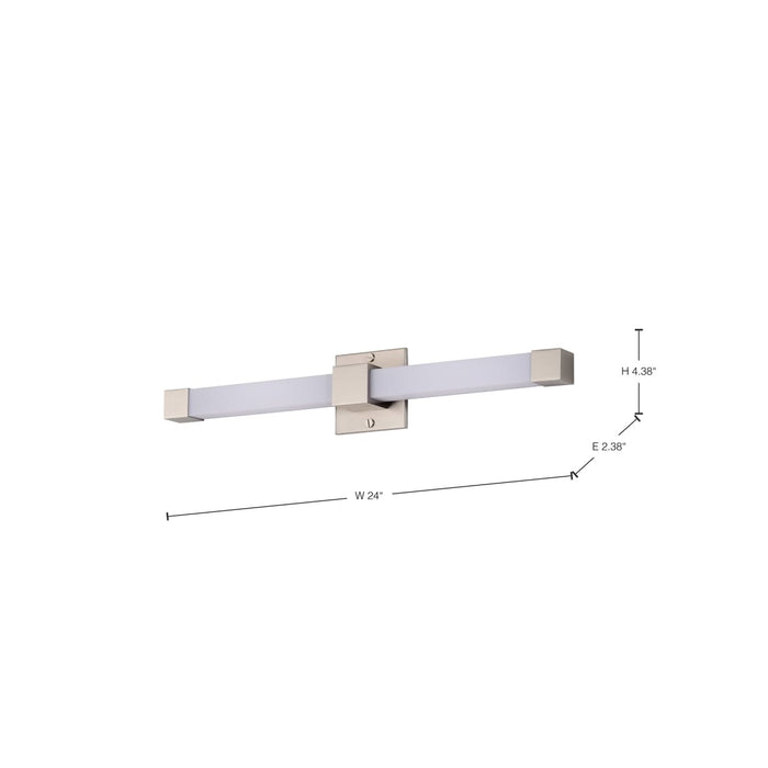 Vanity Nuvo 62-2641 Brightwyn - 24 Inch LED Vanity - Brushed Nickel Finish Nuvo