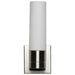 Sconce Nuvo 62-2934 Link - 1 Light - LED Tube Wall Sconce with White Glass - Brushed Nickel Finish Nuvo