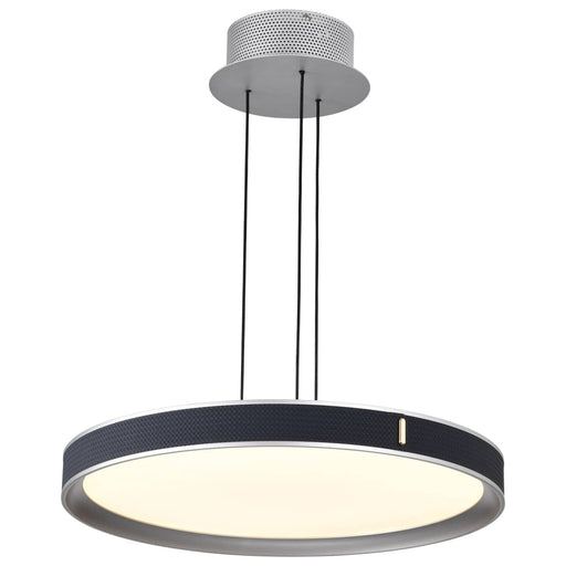 Pendant Nuvo 62-3001 Bandon - 20 Inch LED Pendant - Gray with Blue Wrap - Acrylic Lens - Gray Finish Nuvo