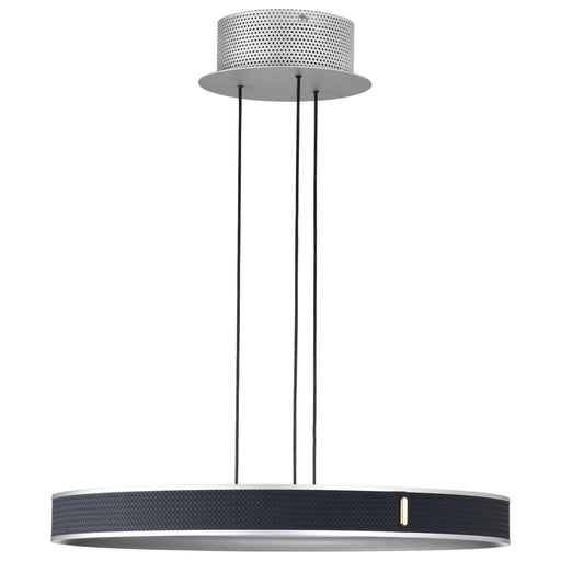 Pendant Nuvo 62-3001 Bandon - 20 Inch LED Pendant - Gray with Blue Wrap - Acrylic Lens - Gray Finish Nuvo