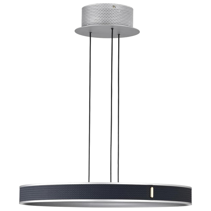 Pendant Nuvo 62-3001 Bandon - 20 Inch LED Pendant - Gray with Blue Wrap - Acrylic Lens - Gray Finish Nuvo