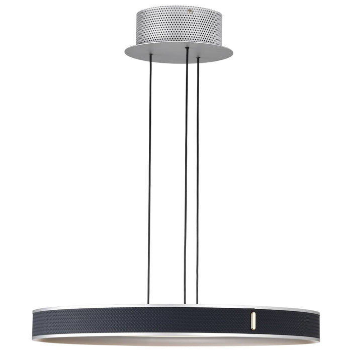 Pendant Nuvo 62-3001 Bandon - 20 Inch LED Pendant - Gray with Blue Wrap - Acrylic Lens - Gray Finish Nuvo