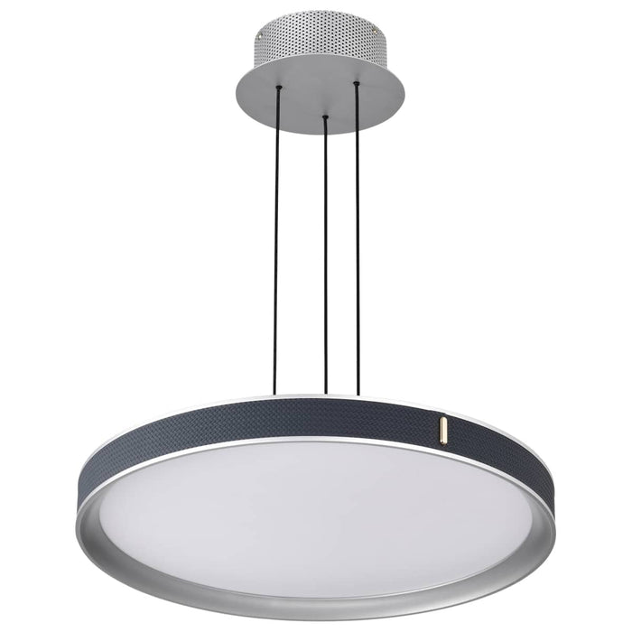 Pendant Nuvo 62-3001 Bandon - 20 Inch LED Pendant - Gray with Blue Wrap - Acrylic Lens - Gray Finish Nuvo