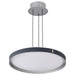 Pendant Nuvo 62-3001 Bandon - 20 Inch LED Pendant - Gray with Blue Wrap - Acrylic Lens - Gray Finish Nuvo