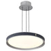 Pendant Nuvo 62-3001 Bandon - 20 Inch LED Pendant - Gray with Blue Wrap - Acrylic Lens - Gray Finish Nuvo
