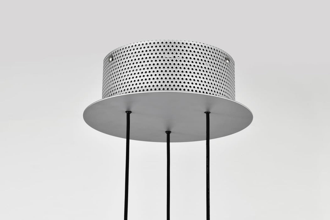 Pendant Nuvo 62-3001 Bandon - 20 Inch LED Pendant - Gray with Blue Wrap - Acrylic Lens - Gray Finish Nuvo