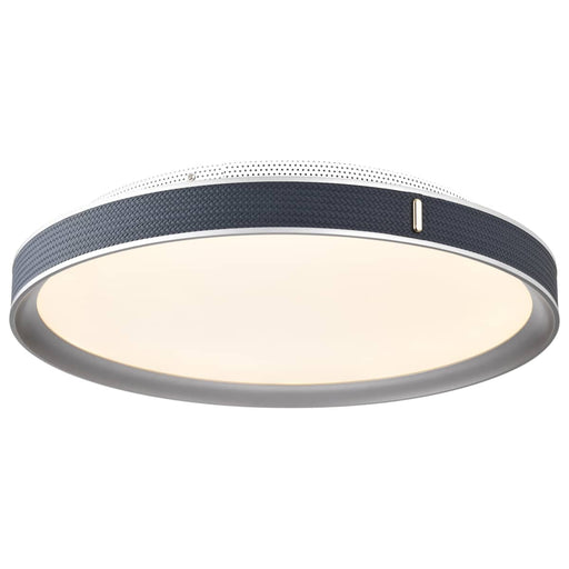 Flush Mount Nuvo 62-3002 Bandon - 20 Inch LED Flush Mount - Gray with Blue Wrap - Acrylic Lens - Gray Finish Nuvo