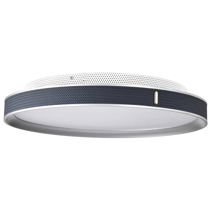 Flush Mount Nuvo 62-3002 Bandon - 20 Inch LED Flush Mount - Gray with Blue Wrap - Acrylic Lens - Gray Finish Nuvo
