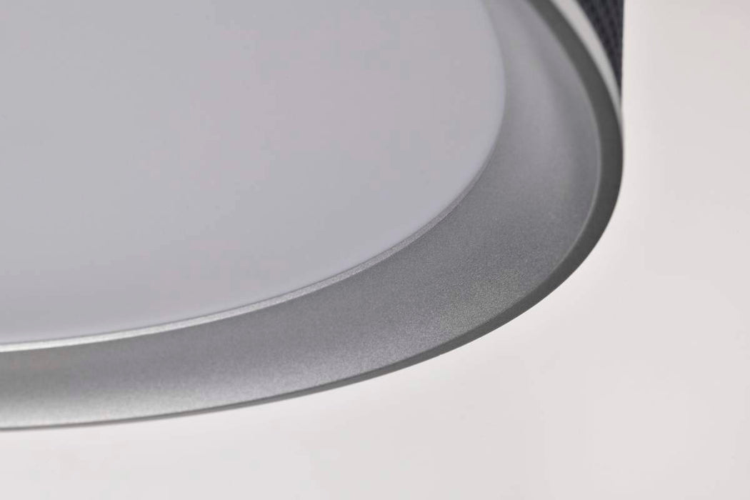 Flush Mount Nuvo 62-3002 Bandon - 20 Inch LED Flush Mount - Gray with Blue Wrap - Acrylic Lens - Gray Finish Nuvo