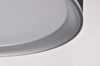 Flush Mount Nuvo 62-3002 Bandon - 20 Inch LED Flush Mount - Gray with Blue Wrap - Acrylic Lens - Gray Finish Nuvo