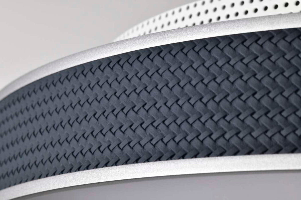 Flush Mount Nuvo 62-3002 Bandon - 20 Inch LED Flush Mount - Gray with Blue Wrap - Acrylic Lens - Gray Finish Nuvo