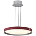 Pendant Nuvo 62-3011 Bandon - 20 Inch LED Pendant - Gray with Red Wrap - Acrylic Lens - Gray Finish Nuvo