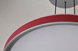 Pendant Nuvo 62-3011 Bandon - 20 Inch LED Pendant - Gray with Red Wrap - Acrylic Lens - Gray Finish Nuvo