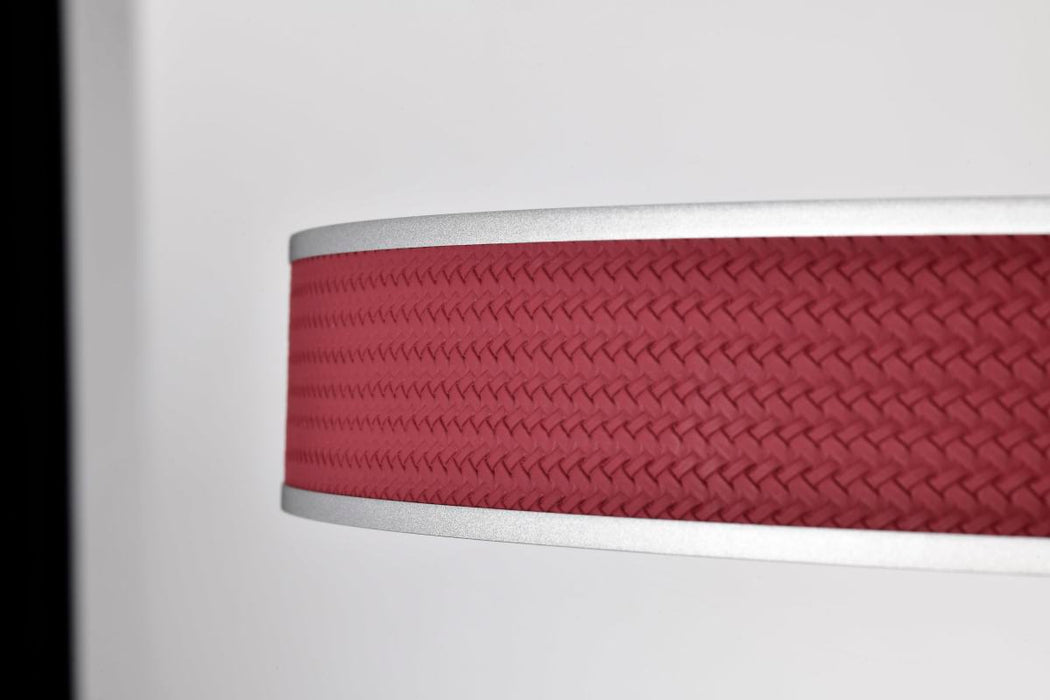 Pendant Nuvo 62-3011 Bandon - 20 Inch LED Pendant - Gray with Red Wrap - Acrylic Lens - Gray Finish Nuvo