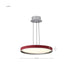 Pendant Nuvo 62-3011 Bandon - 20 Inch LED Pendant - Gray with Red Wrap - Acrylic Lens - Gray Finish Nuvo