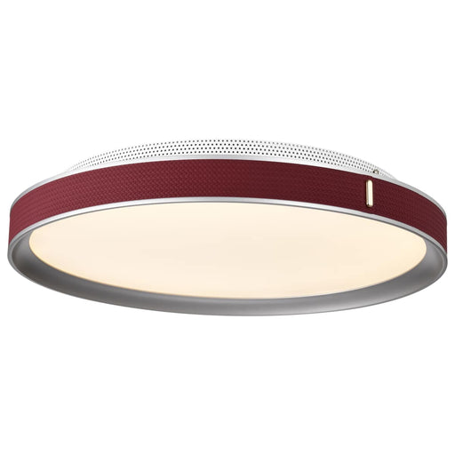 Flush Mount Nuvo 62-3012 Bandon - 20 Inch LED Flush Mount - Gray with Red Wrap - Acrylic Lens - Gray Finish Nuvo