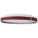 Flush Mount Nuvo 62-3012 Bandon - 20 Inch LED Flush Mount - Gray with Red Wrap - Acrylic Lens - Gray Finish Nuvo