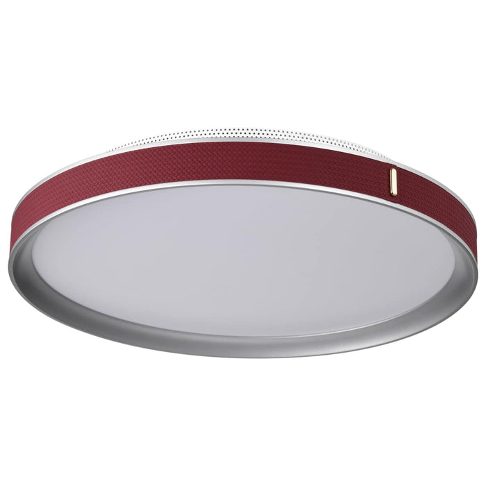 Flush Mount Nuvo 62-3012 Bandon - 20 Inch LED Flush Mount - Gray with Red Wrap - Acrylic Lens - Gray Finish Nuvo