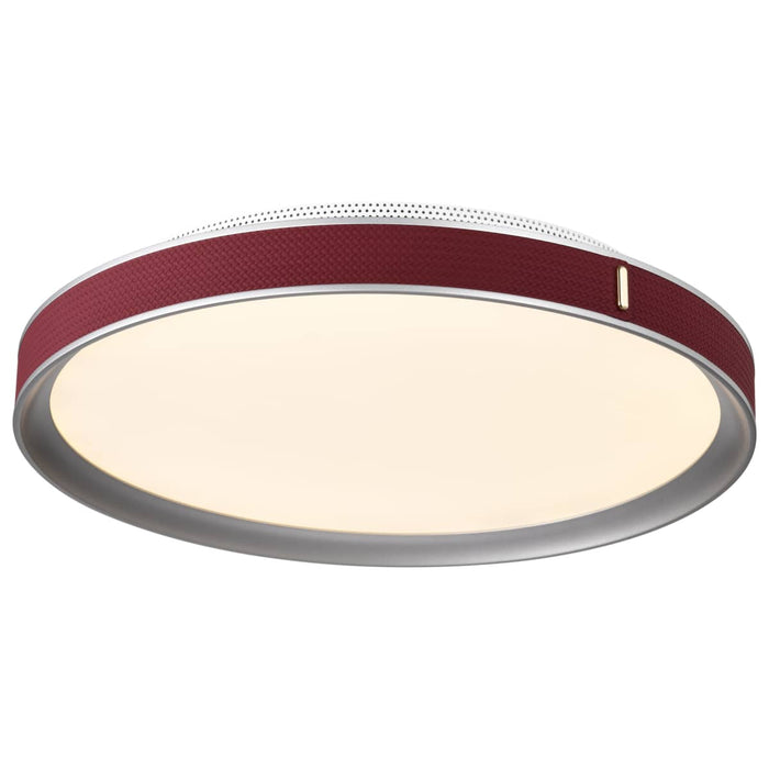 Flush Mount Nuvo 62-3012 Bandon - 20 Inch LED Flush Mount - Gray with Red Wrap - Acrylic Lens - Gray Finish Nuvo