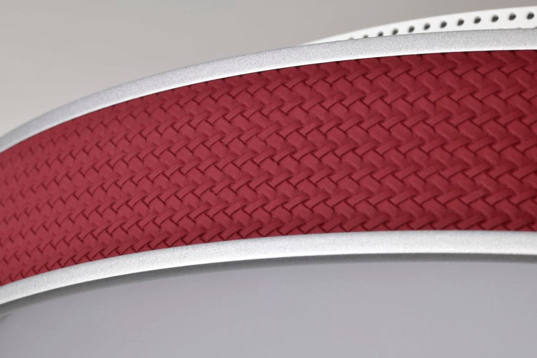 Flush Mount Nuvo 62-3012 Bandon - 20 Inch LED Flush Mount - Gray with Red Wrap - Acrylic Lens - Gray Finish Nuvo