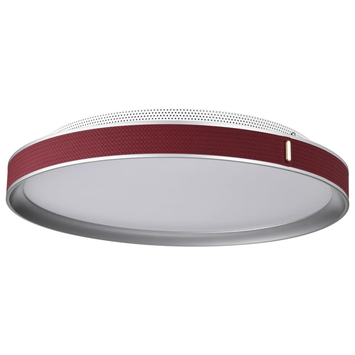 Flush Mount Nuvo 62-3012 Bandon - 20 Inch LED Flush Mount - Gray with Red Wrap - Acrylic Lens - Gray Finish Nuvo