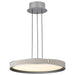 Pendant Nuvo 62-3021 Bandon - 20 Inch LED Pendant - Gray with Off White Wrap - Acrylic Lens - Gray Finish Nuvo