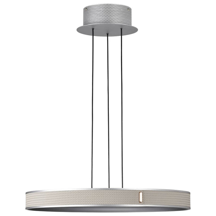 Pendant Nuvo 62-3021 Bandon - 20 Inch LED Pendant - Gray with Off White Wrap - Acrylic Lens - Gray Finish Nuvo