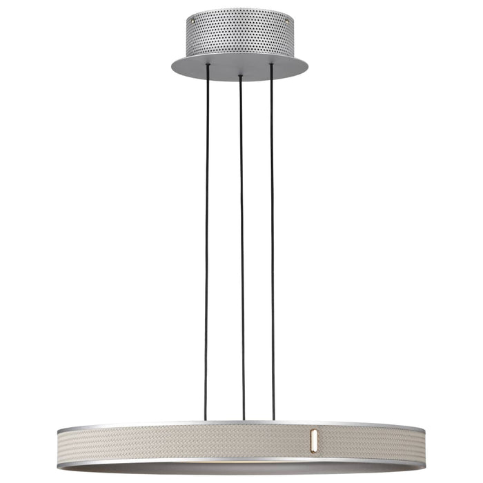 Pendant Nuvo 62-3021 Bandon - 20 Inch LED Pendant - Gray with Off White Wrap - Acrylic Lens - Gray Finish Nuvo
