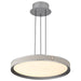 Pendant Nuvo 62-3021 Bandon - 20 Inch LED Pendant - Gray with Off White Wrap - Acrylic Lens - Gray Finish Nuvo