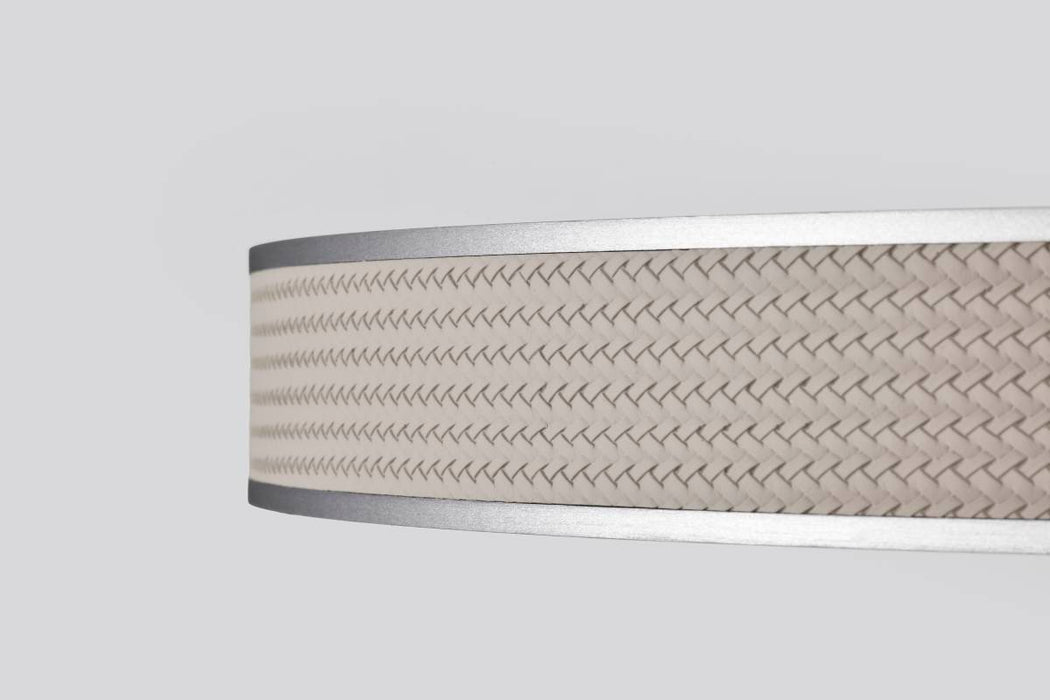 Pendant Nuvo 62-3021 Bandon - 20 Inch LED Pendant - Gray with Off White Wrap - Acrylic Lens - Gray Finish Nuvo
