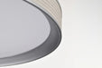 Pendant Nuvo 62-3021 Bandon - 20 Inch LED Pendant - Gray with Off White Wrap - Acrylic Lens - Gray Finish Nuvo