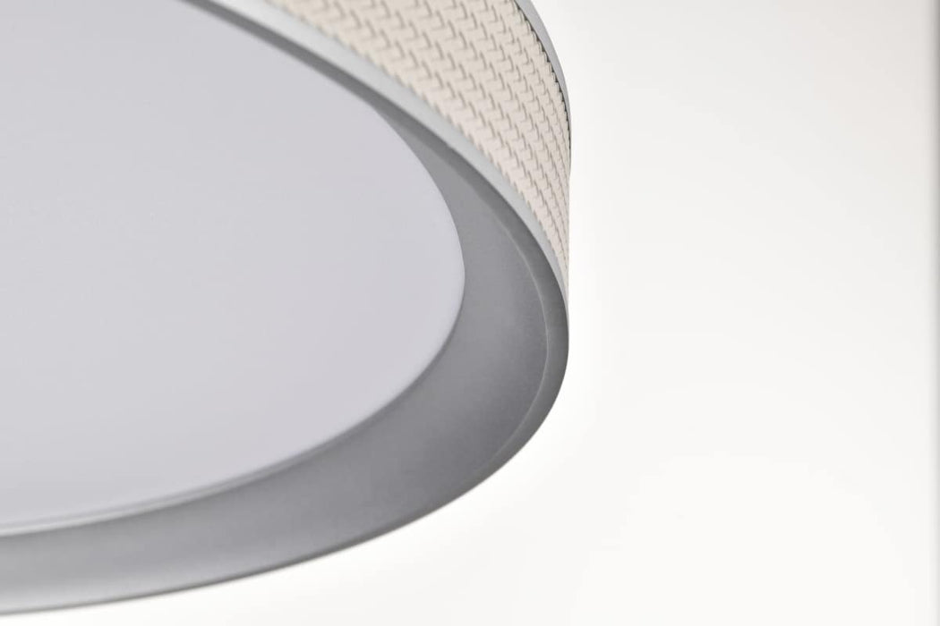 Pendant Nuvo 62-3021 Bandon - 20 Inch LED Pendant - Gray with Off White Wrap - Acrylic Lens - Gray Finish Nuvo