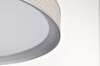 Pendant Nuvo 62-3021 Bandon - 20 Inch LED Pendant - Gray with Off White Wrap - Acrylic Lens - Gray Finish Nuvo