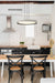 Pendant Nuvo 62-3021 Bandon - 20 Inch LED Pendant - Gray with Off White Wrap - Acrylic Lens - Gray Finish Nuvo