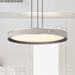 Pendant Nuvo 62-3021 Bandon - 20 Inch LED Pendant - Gray with Off White Wrap - Acrylic Lens - Gray Finish Nuvo