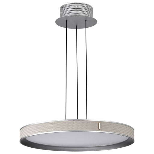 Pendant Nuvo 62-3021 Bandon - 20 Inch LED Pendant - Gray with Off White Wrap - Acrylic Lens - Gray Finish Nuvo