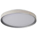 Flush Mount Nuvo 62-3022 Bandon - 20 Inch LED Flush Mount - Gray with Off White Wrap - Acrylic Lens - Gray Finish Nuvo