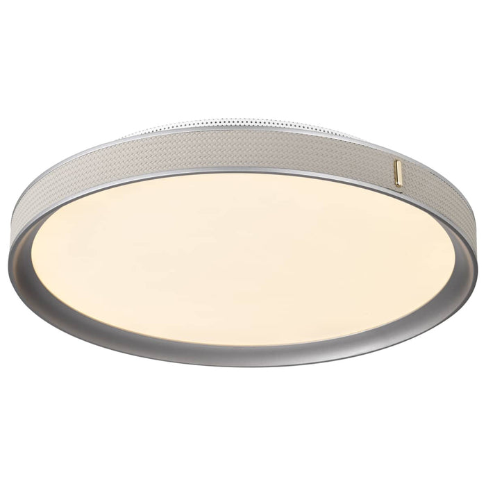 Flush Mount Nuvo 62-3022 Bandon - 20 Inch LED Flush Mount - Gray with Off White Wrap - Acrylic Lens - Gray Finish Nuvo