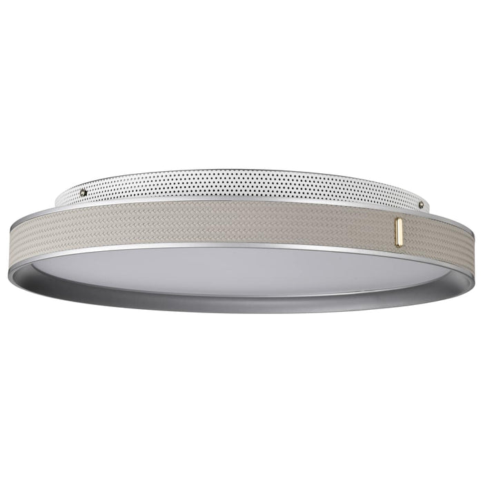 Flush Mount Nuvo 62-3022 Bandon - 20 Inch LED Flush Mount - Gray with Off White Wrap - Acrylic Lens - Gray Finish Nuvo