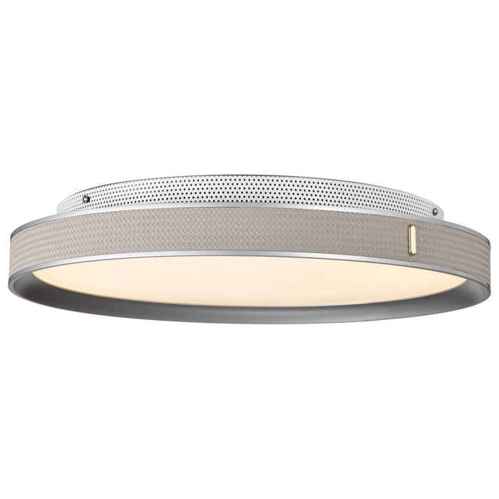 Flush Mount Nuvo 62-3022 Bandon - 20 Inch LED Flush Mount - Gray with Off White Wrap - Acrylic Lens - Gray Finish Nuvo