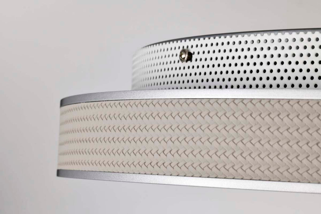 Flush Mount Nuvo 62-3022 Bandon - 20 Inch LED Flush Mount - Gray with Off White Wrap - Acrylic Lens - Gray Finish Nuvo