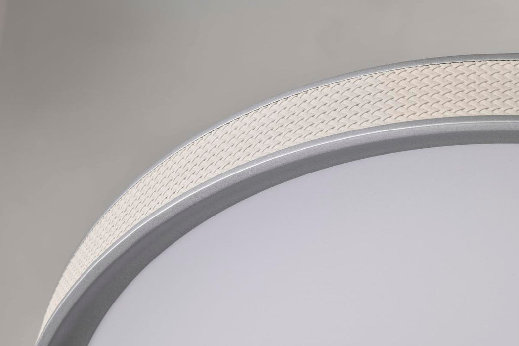 Flush Mount Nuvo 62-3022 Bandon - 20 Inch LED Flush Mount - Gray with Off White Wrap - Acrylic Lens - Gray Finish Nuvo
