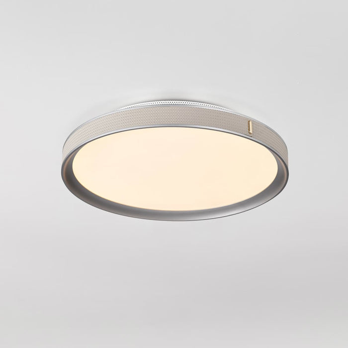 Flush Mount Nuvo 62-3022 Bandon - 20 Inch LED Flush Mount - Gray with Off White Wrap - Acrylic Lens - Gray Finish Nuvo