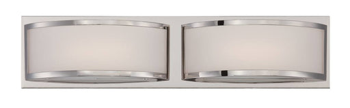 Vanity Nuvo 62-312 Mercer - (2) LED Wall Sconce - Frosted Glass - Polished Nickel Finish Nuvo